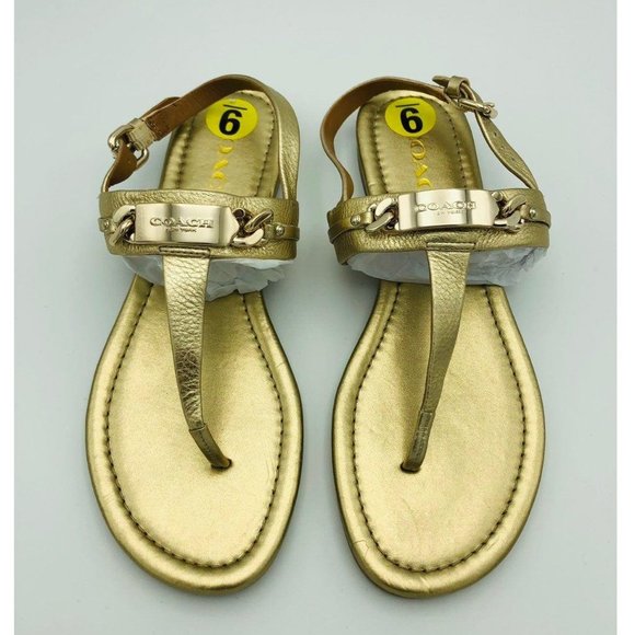 Women's Metallic Caterine Hardware Sandals - Picture 1 of 4